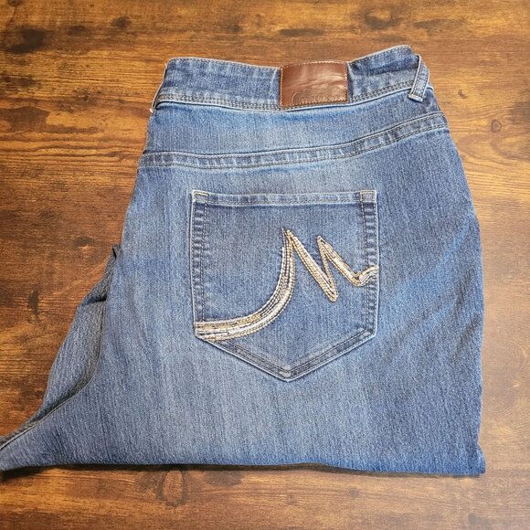 Maurices Jeans 22 S High Rise Relaxed Bootcut Medium Light Wash Stretch Western - Picture 1 of 10